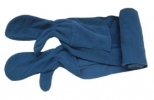 Синий шарф-варежка