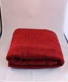 Бордовое махровое полотенце