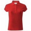 Красная женская рубашка поло