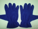 Флисовые перчатки (синие)