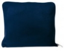 Плед-подушка флисовая т. синяя
