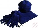 Шарф и перчатки в мешочке т. синий