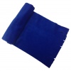 Темно-синий шарф с бахромой